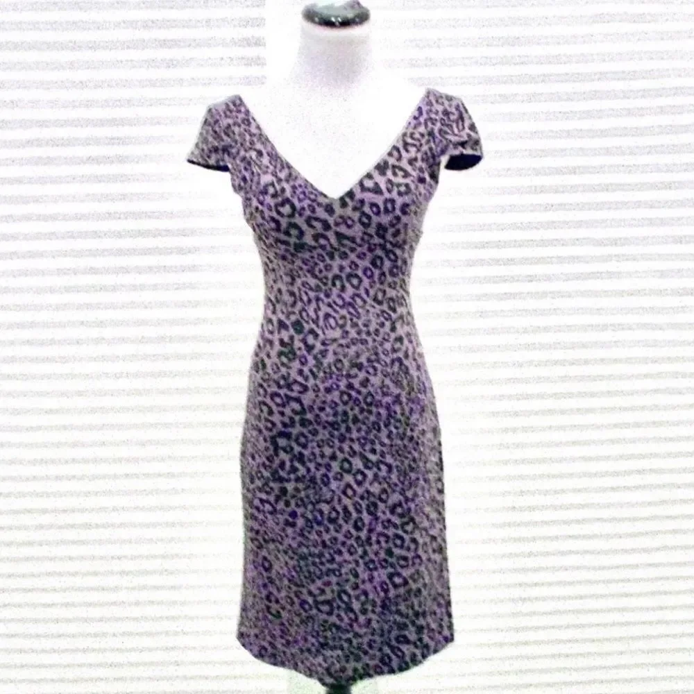 BB Dakota Fitted Leopard Dress